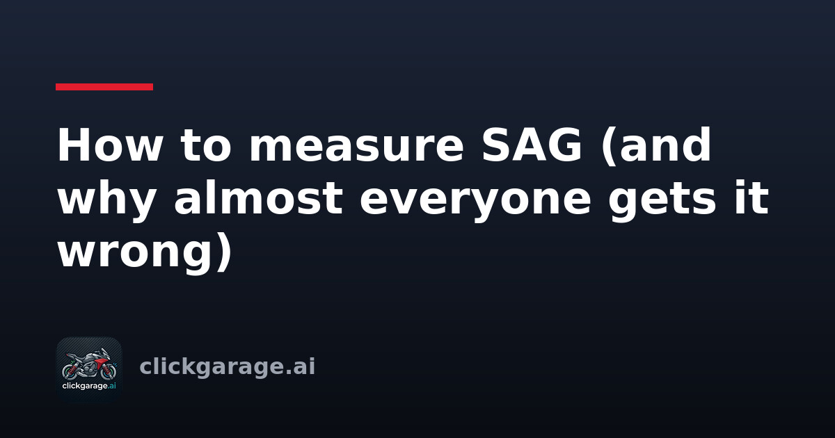 How to measure SAG (and why almost everyone gets it wrong)